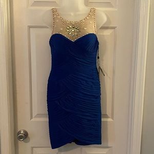 Adrianna Papell Royal blue dress